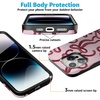 image:imageCasely iPhone 15 Pro Case  Love Me Knot  Mauve Bow  Bold Protective Design  MagSafe Compatible Design