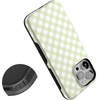 image:imageCasely iPhone 15 Pro Case  Mint Lattice  Sunday Best  Bold Protective Design  Compatible with MagSafe