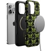 image:imageCasely iPhone 15 Pro Case  Mystic Moths  Green Twilight  Bold Protective Design  MagSafe Compatible Design