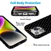 image:imageCasely iPhone 15 Pro Case  On the Dot  Black Polka Dot  Compatible with MagSafe  Classic Ultra Slim Design