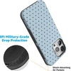 image:imageCasely iPhone 15 Pro Case  On the Dot  Blue amp Brown Polka Dot  Bold Protective Design  Compatible with MagSafe
