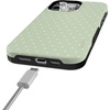 image:imageCasely iPhone 15 Pro Case  On the Dot  Green Polka Dot  Bold Protective Design  Compatible with MagSafe