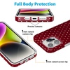 image:imageCasely iPhone 15 Pro Case  On the Dot  Maroon Polka Dot  Compatible with MagSafe  Classic Ultra Slim Design