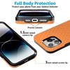 image:imageCasely iPhone 15 Pro Case  On the Dot  Orange Polka Dot  Bold Protective Design  Compatible with MagSafe
