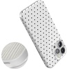 image:imageCasely iPhone 15 Pro Case  On the Dot  White Polka Dot  Compatible with MagSafe  Classic Ultra Slim Design