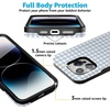image:imageCasely iPhone 15 Pro Case  Pastel Picnic  Blue Gingham  Bold Protective Design  Compatible with MagSafe