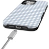 image:imageCasely iPhone 15 Pro Case  Pastel Picnic  Blue Gingham  Bold Protective Design  Compatible with MagSafe