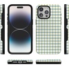 image:imageCasely iPhone 15 Pro Case  Pastel Picnic  Blue amp Green Gingham  Bold Protective Design  Compatible with MagSafe