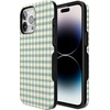 image:imageCasely iPhone 15 Pro Case  Pastel Picnic  Blue amp Green Gingham  Bold Protective Design  Compatible with MagSafe