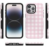 image:imageCasely iPhone 15 Pro Case  Pink Plaid  Sunday Best  Bold Protective Design  Compatible with MagSafe