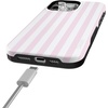 image:imageCasely iPhone 15 Pro Case  Pink Stripes  Sunday Best  Bold Protective Design  Compatible with MagSafe