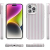 image:imageCasely iPhone 15 Pro Case  Pink Stripes  Sunday Best  Compatible with MagSafe  Classic Ultra Thin Design