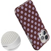 image:imageCasely iPhone 15 Pro Case  Spotted in SoHo  Burgundy Polka Dot  Compatible with MagSafe  Classic Ultra Slim Design