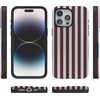 image:imageCasely iPhone 15 Pro Case  Sunday in Brooklyn  Chocolate Blue Stripes  Bold Protective Design  Compatible with MagSafe
