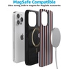 image:imageCasely iPhone 15 Pro Case  Sunday in Brooklyn  Chocolate Blue Stripes  Bold Protective Design  Compatible with MagSafe