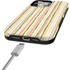 image:imageCasely iPhone 15 Pro Case  Sweet Stripes  Rainbow Pastel  Bold Protective Design  Compatible with MagSafe