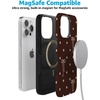 image:imageCasely iPhone 15 Pro Case  Teddy Bows  Brown Polka Dot  Bold Protective Design  MagSafe Compatible Design