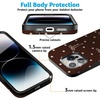 image:imageCasely iPhone 15 Pro Case  Teddy Bows  Brown Polka Dot  Bold Protective Design  MagSafe Compatible Design