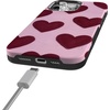 image:imageCasely iPhone 15 Pro Case  Whole Lotta Love  Plum Hearts  Bold Protective Design  MagSafe Compatible Design