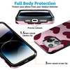 image:imageCasely iPhone 15 Pro Case  Whole Lotta Love  Plum Hearts  Bold Protective Design  MagSafe Compatible Design