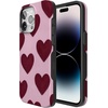 image:imageCasely iPhone 15 Pro Case  Whole Lotta Love  Plum Hearts  Bold Protective Design  MagSafe Compatible Design