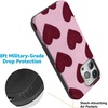 image:imageCasely iPhone 15 Pro Case  Whole Lotta Love  Plum Hearts  Bold Protective Design  MagSafe Compatible Design