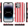 image:imageCasely iPhone 16 Pro Case  All Smiles  Smiley Face Sticker  Bold Protective Design  MagSafe Compatible DesignEast Coast Summer  Red Stripes