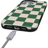 image:imageCasely iPhone 16 Pro Case  All Smiles  Smiley Face Sticker  Bold Protective Design  MagSafe Compatible DesignFit Check  Green Checkerboard