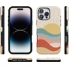 image:imageCasely iPhone 16 Pro Case  All Smiles  Smiley Face Sticker  Bold Protective Design  MagSafe Compatible DesignHere Comes the Sun  Colorblock Sunset