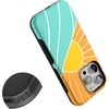 image:imageCasely iPhone 16 Pro Case  All Smiles  Smiley Face Sticker  Bold Protective Design  MagSafe Compatible DesignWaves  Rays  Sunshine