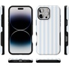 image:imageCasely iPhone 16 Pro Case  Blue Stripes  Sunday Best  Bold Protective Design  Compatible with MagSafe