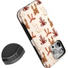 image:imageCasely iPhone 16 Pro Case  Fall Girlie  Pumpkin Spice Bows  Bold Protective Design  MagSafe Compatible Design