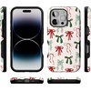 image:imageCasely iPhone 16 Pro Case  Festive Girlie  Holiday Bows  Bold Protective Design  MagSafe Compatible Design
