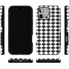 image:imageCasely iPhone 16 Pro Case  Harlequin Salem Diamond  Black and White  Bold Protective Design  MagSafe Compatible Design