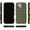 image:imageCasely iPhone 16 Pro Case  Harlequin Wicked Diamond  Black and Green  Bold Protective Design  MagSafe Compatible Design