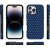 image:imageCasely iPhone 16 Pro Case  On the Dot  Navy Polka Dot  Bold Protective Design  Compatible with MagSafe