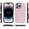 image:imageCasely iPhone 16 Pro Case  On the Dot  Pink amp Brown Polka Dot  Bold Protective Design  Compatible with MagSafe