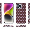 image:imageCasely iPhone 16 Pro Case  Spotted in SoHo  Burgundy Polka Dot  Compatible with MagSafe  Classic Ultra Slim Design