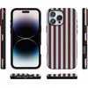 image:imageCasely iPhone 16 Pro Case  Sunday in Brooklyn  Chocolate Blue Stripes  Bold Protective Design  Compatible with MagSafe