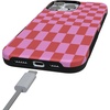 image:imageCasely iPhone 16 Pro Case  Vibe Check  Pink Checkerboard  Bold Protective Design  Compatible with MagSafe