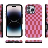 image:imageCasely iPhone 16 Pro Case  Vibe Check  Pink Checkerboard  Bold Protective Design  Compatible with MagSafe
