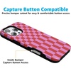 image:imageCasely iPhone 16 Pro Case  Vibe Check  Pink Checkerboard  Bold Protective Design  Compatible with MagSafe