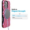 image:imageCasely iPhone 16 Pro Case  Vibe Check  Pink Checkerboard  Bold Protective Design  Compatible with MagSafe