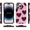 image:imageCasely iPhone 16 Pro Case  Whole Lotta Love  Plum Hearts  Bold Protective Design  MagSafe Compatible Design