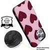 image:imageCasely iPhone 16 Pro Case  Whole Lotta Love  Plum Hearts  Bold Protective Design  MagSafe Compatible Design