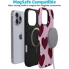 image:imageCasely iPhone 16 Pro Case  Whole Lotta Love  Plum Hearts  Bold Protective Design  MagSafe Compatible Design