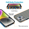 image:imageCasely iPhone 16 Pro Max Case  Be Mine  Tiny Hearts  Compatible with MagSafe  Classic Ultra Slim DesignGo New York  Blue  Orange Stripes
