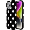 image:imageCasely iPhone 16 Pro Max Case  Be Mine  Tiny Hearts  Compatible with MagSafe  Classic Ultra Slim DesignHigh Contrast  Black Polka Dot