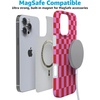 image:imageCasely iPhone 16 Pro Max Case  Be Mine  Tiny Hearts  Compatible with MagSafe  Classic Ultra Slim DesignVibe Check  Pink Checkerboard