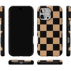 image:imageCasely iPhone 16 Pro Max Case  Fit Check  Black amp Brown Checkerboard  Bold Protective Design  MagSafe Compatible Design